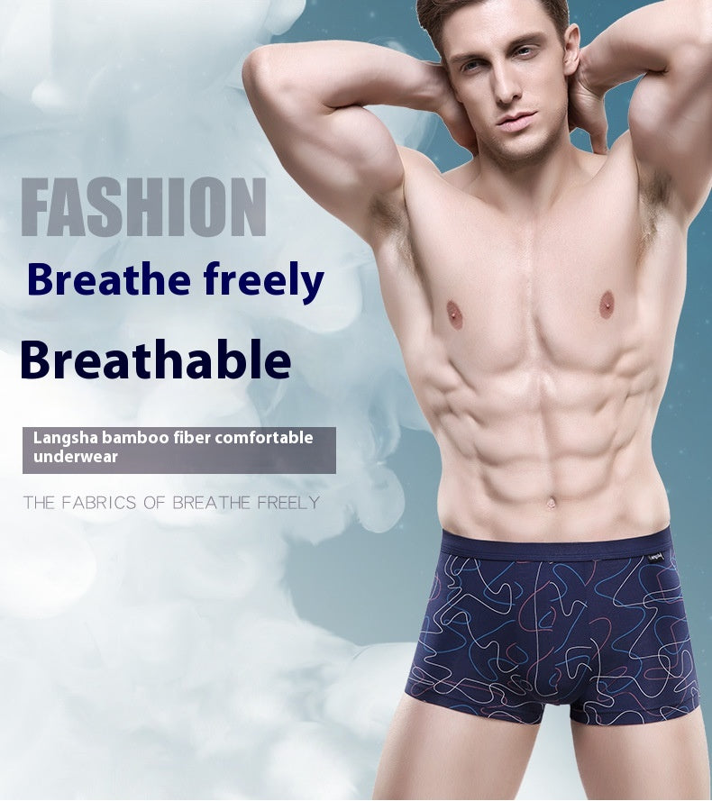 Short respirant imprimé pour hommes