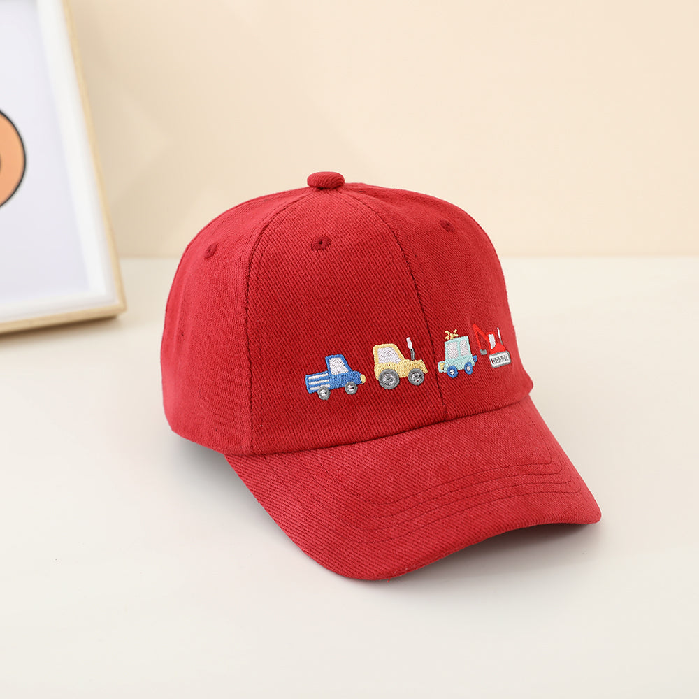 Casquette de baseball brodée pour véhicules de génie pour garçons - Chapeau de soleil pour enfants - Baby Ou