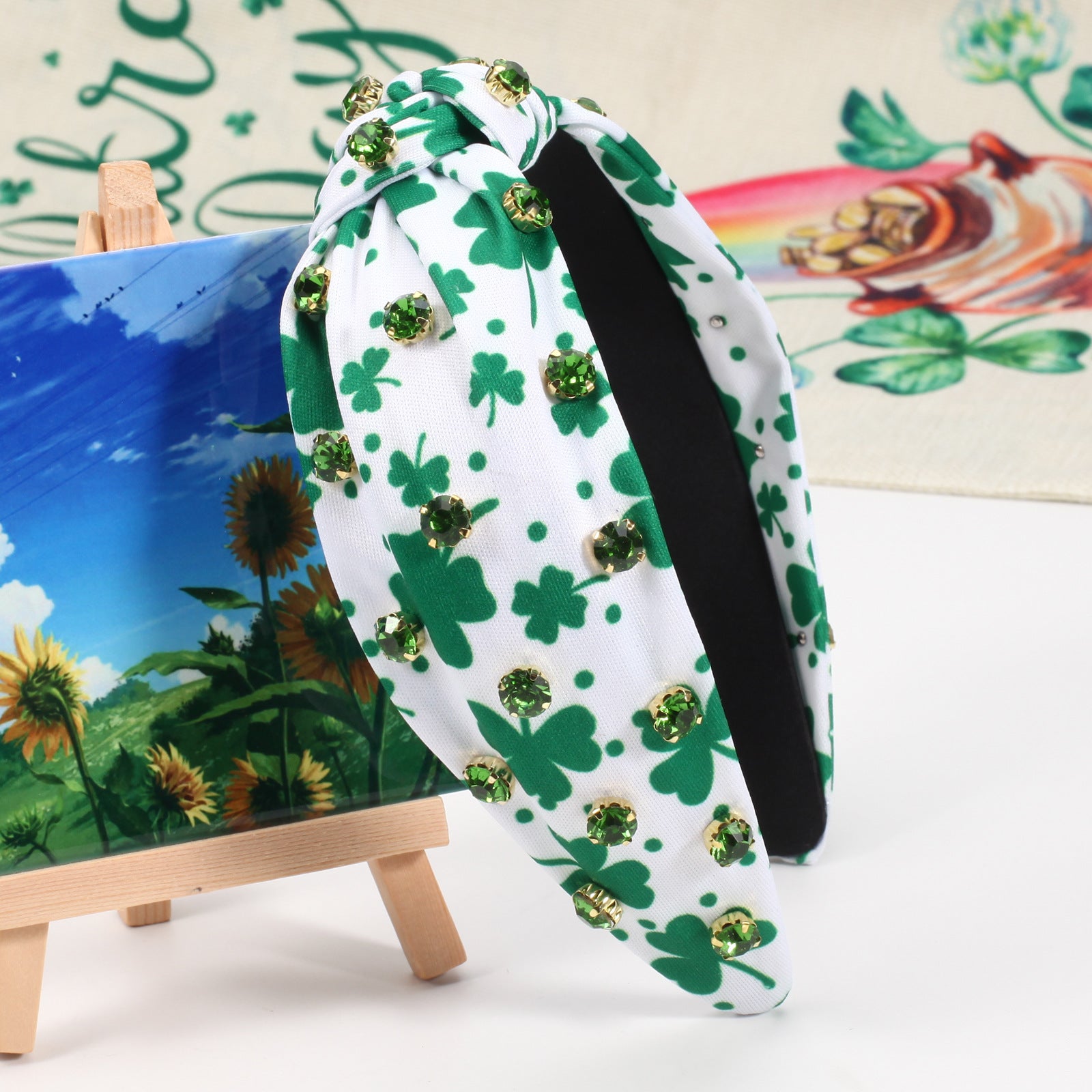 Bandeau en Strass incrusté d'Irish St Patrick