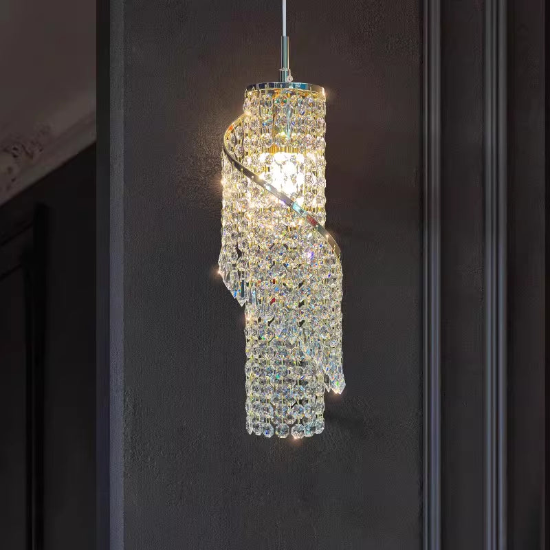 Luxury luxe de style français décoratif Tassel Crystal Lustre