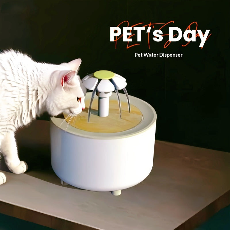 Fontaine d'eau pour animaux domestiques à filature automatique