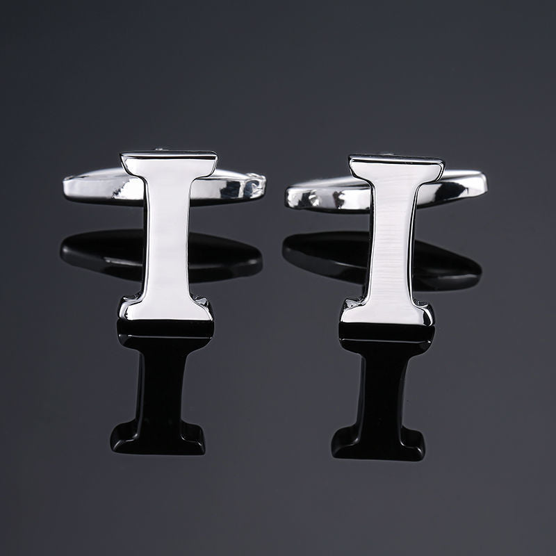 Men's French Anglais Letter Cufflinks
