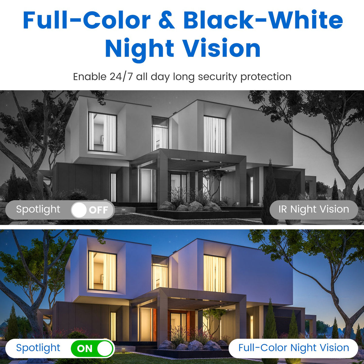 1080P HD 4-Lens Caméra de sécurité 360 Degree Voir WiFi Pan & Tilt Caméra de surveillance Avec F