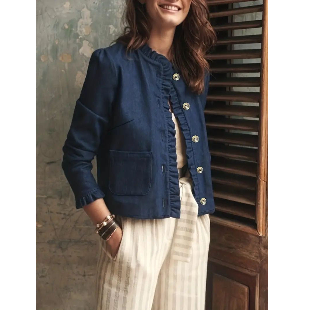 Manteau mode à manches longues pour femmes