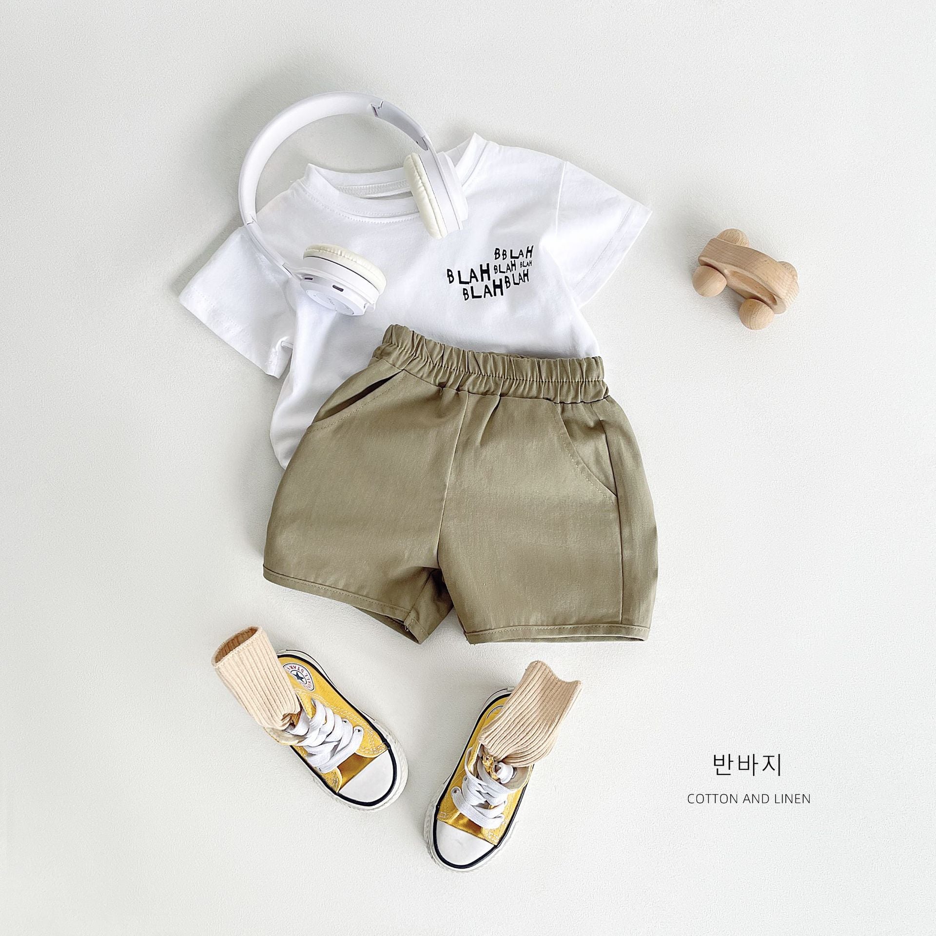 Style d'été Pantalons de style coréen pour garçons et filles