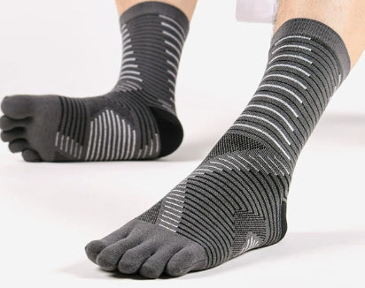 Marathon de plein air Courir les chaussons antidérapantes à cinq doigts pour hommes mi-calf