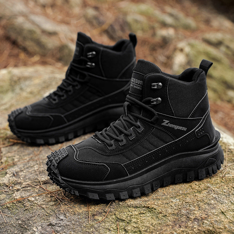 Bottes pour hommes pour le sport occasionnel de plein air et confortable usure épaisse