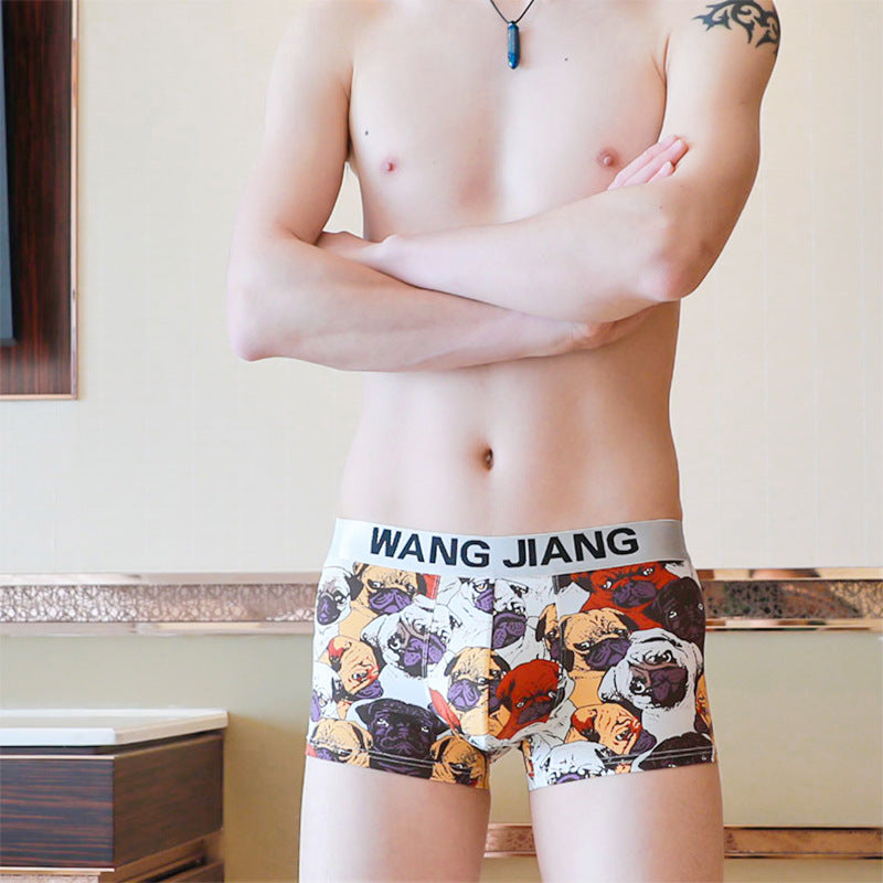 Men's Underwear Boxer Ice Silk Summer