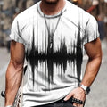 Natural Landscape Digital Printing T-shirt homme Rafraîchissements Manche courte élégante