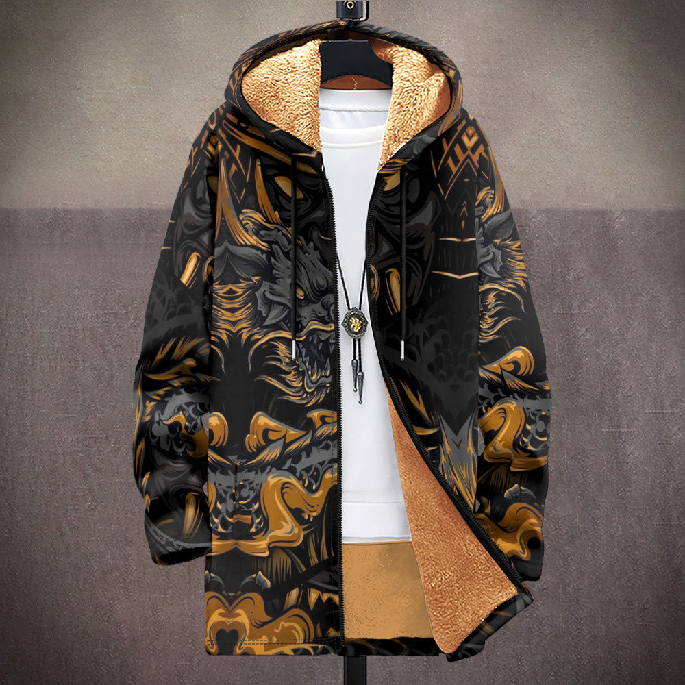 Cardigan à capuche épais vêtements d'hiver