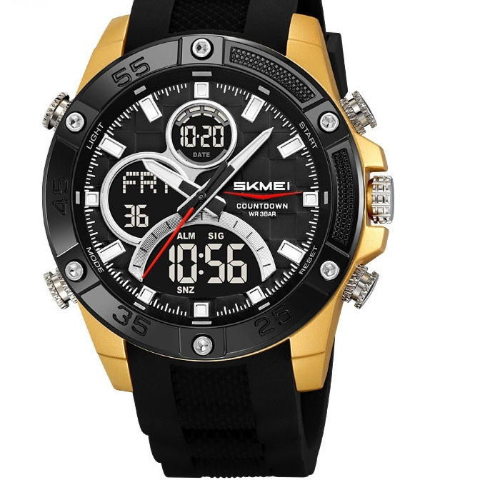 Montre numérique multifonctionnelle étanche pour hommes