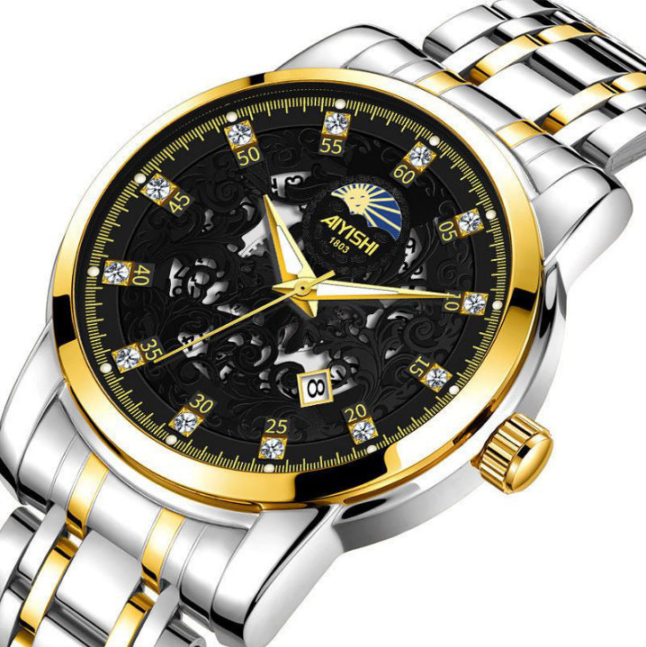 Waterproof automatic fashion non-mechanical watch
