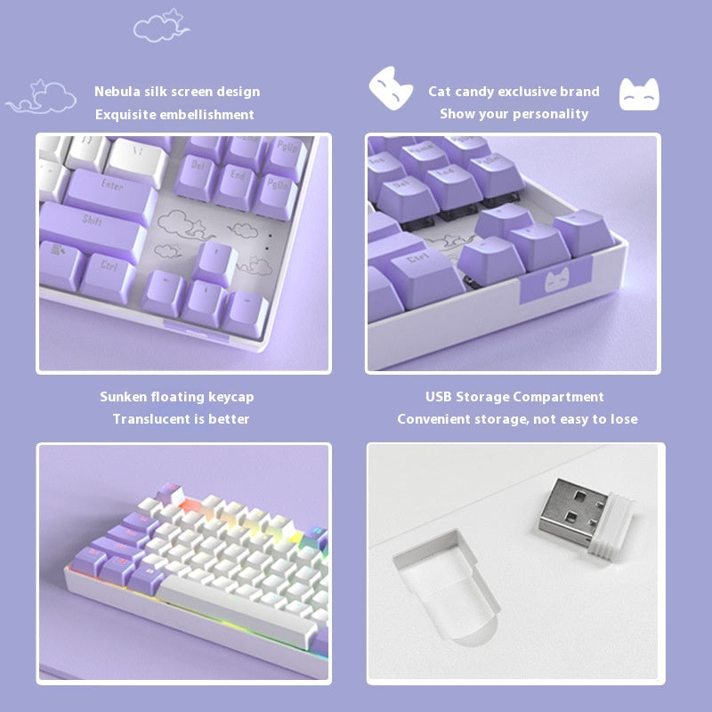 Clavier mécanique Bluetooth sans fil