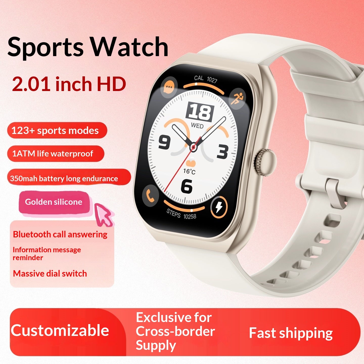 Homme et femme Sport Fitness Smartwatch