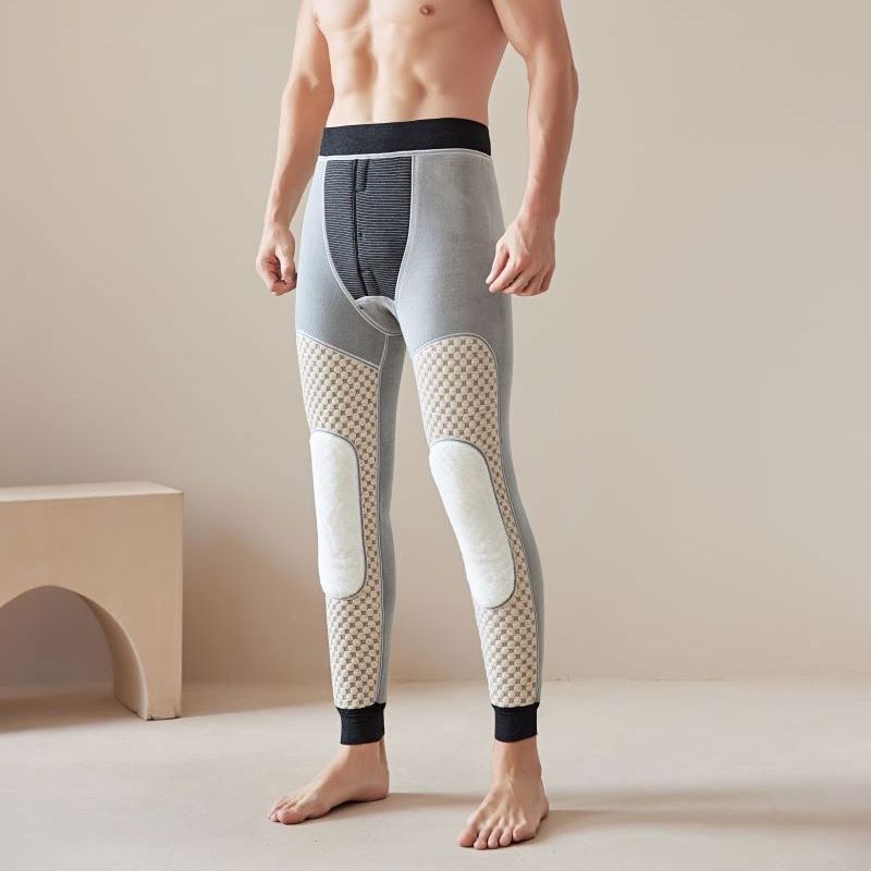 Pantalons de coton pour hommes du nord-est Graphene Soutien à la taille Épaisseur doublé de polaire