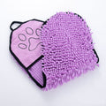 Serviette de bain de chat pour chien en couleur solide