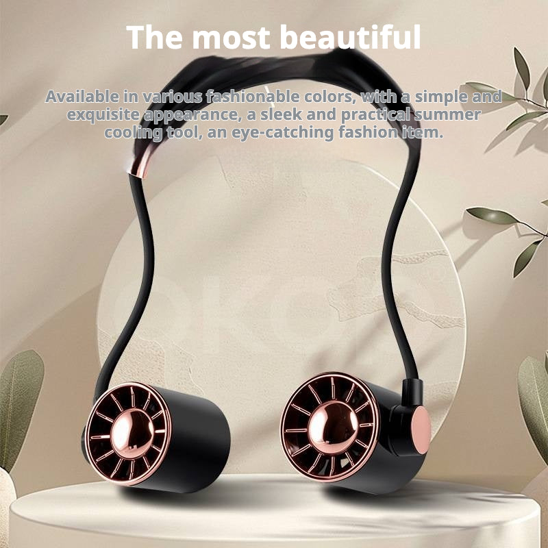 KP-F08 Mains d'éventail de cou portable les mieux vendues Libre longue durée de vie de batterie puissant flux d'air