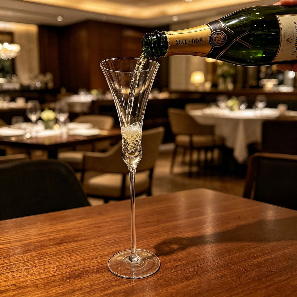 Flûtes de champagne en cristal avec une petite capacité conçue pour des parties élégantes et parfaites