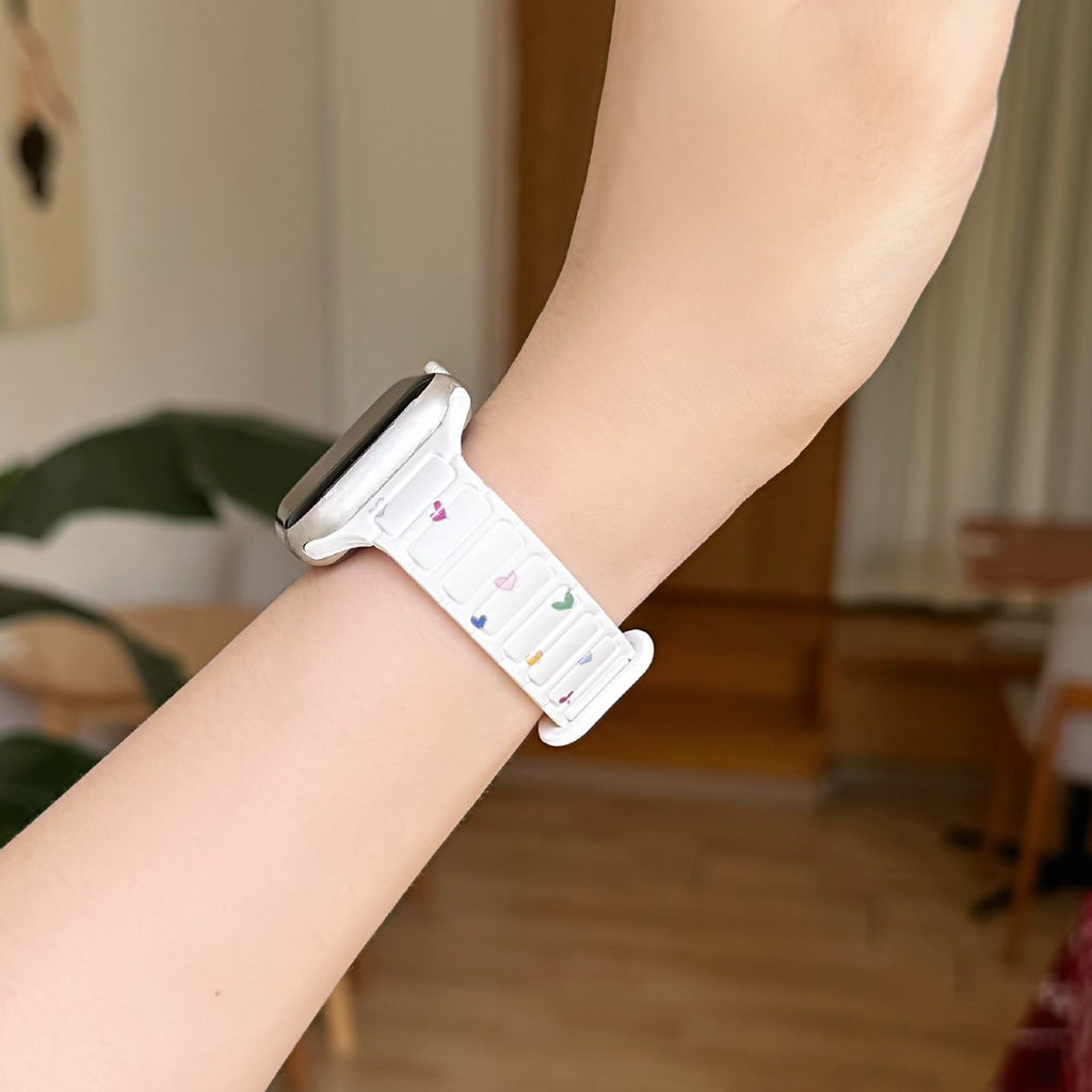 Bracelet de montre magnétique en silicone élégant et minimaliste