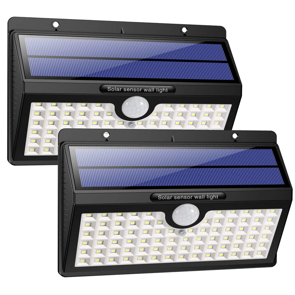 Lampe solaire extérieure étanche à détecteur de mouvement 78-LED