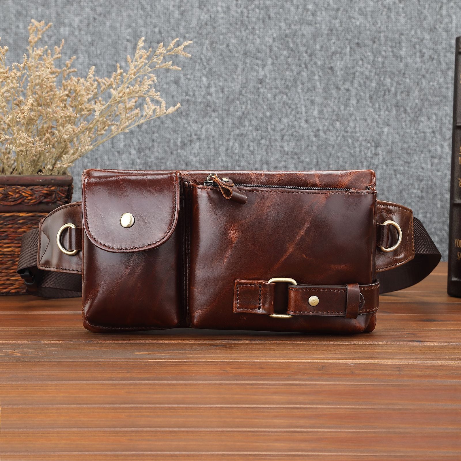 Style coréen Sac ceinture homme Sports de plein air multifonction