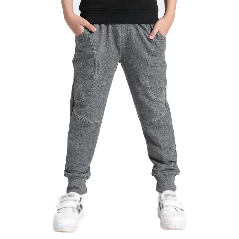 Printemps et automne Pantalons de sport occasionnels en coton pur pour enfants