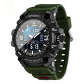 Hommes Tactical Sports Montre électronique imperméable Lumineux et multifonctionnel