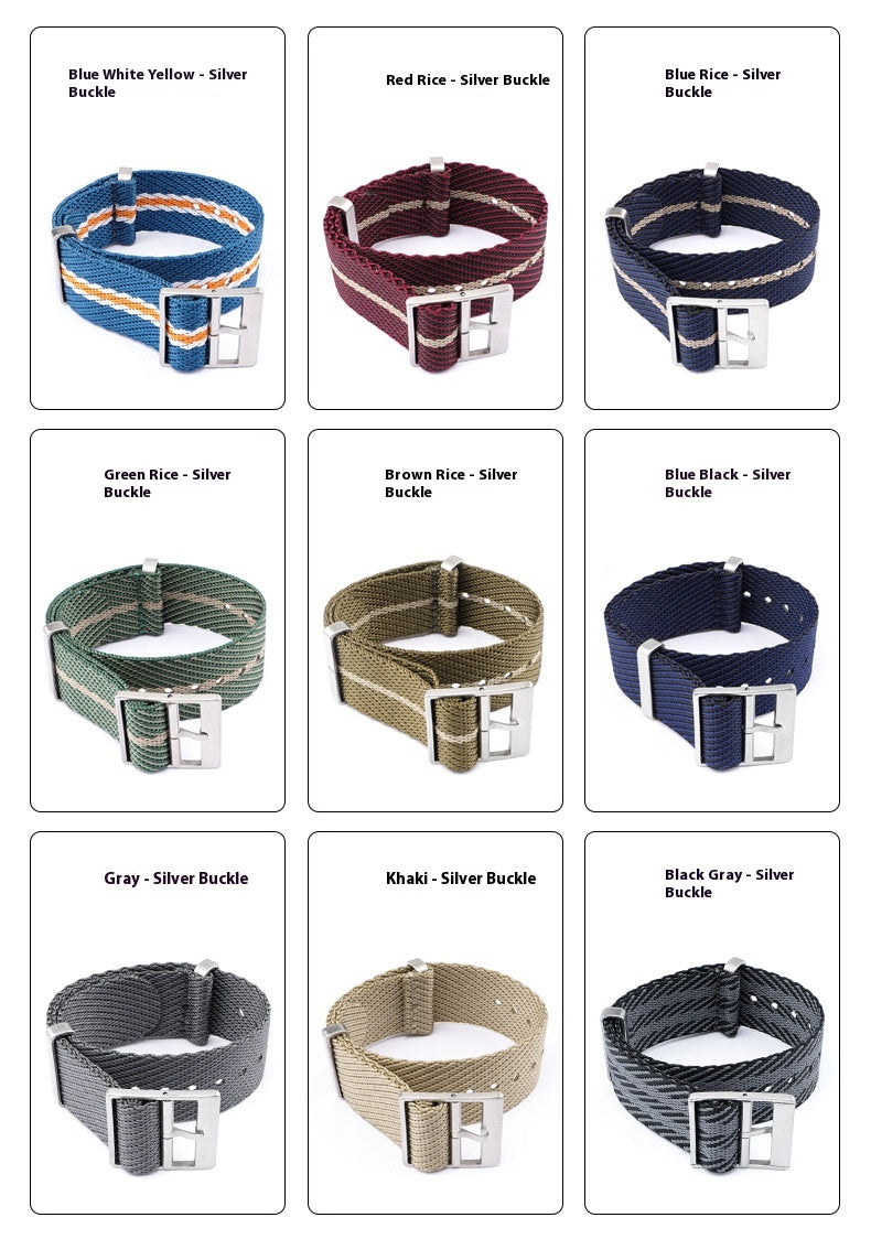 Bracelet de montre en toile de nylon