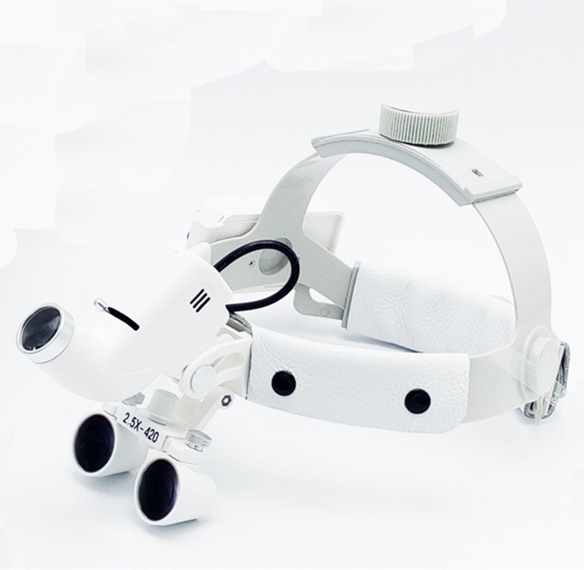 Lentille d'agrandissement médicale montée tête Spotlight LED