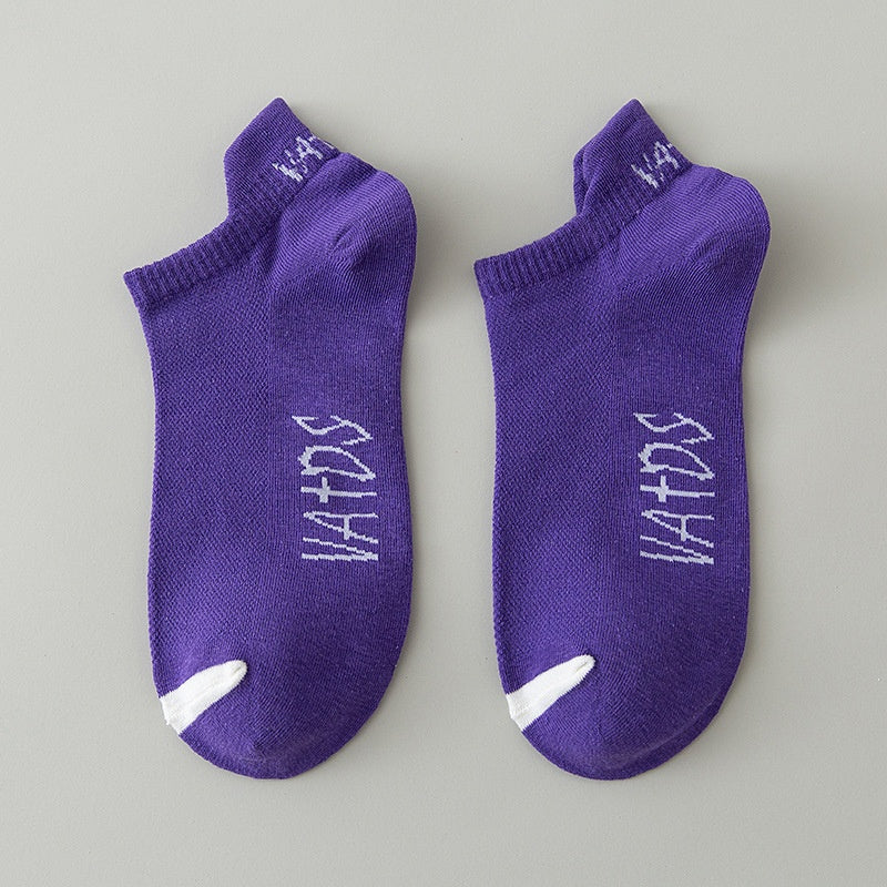 Season Thin Absorb Sweat Short Mesh Respirant Pure Cotton Chaussettes sport homme