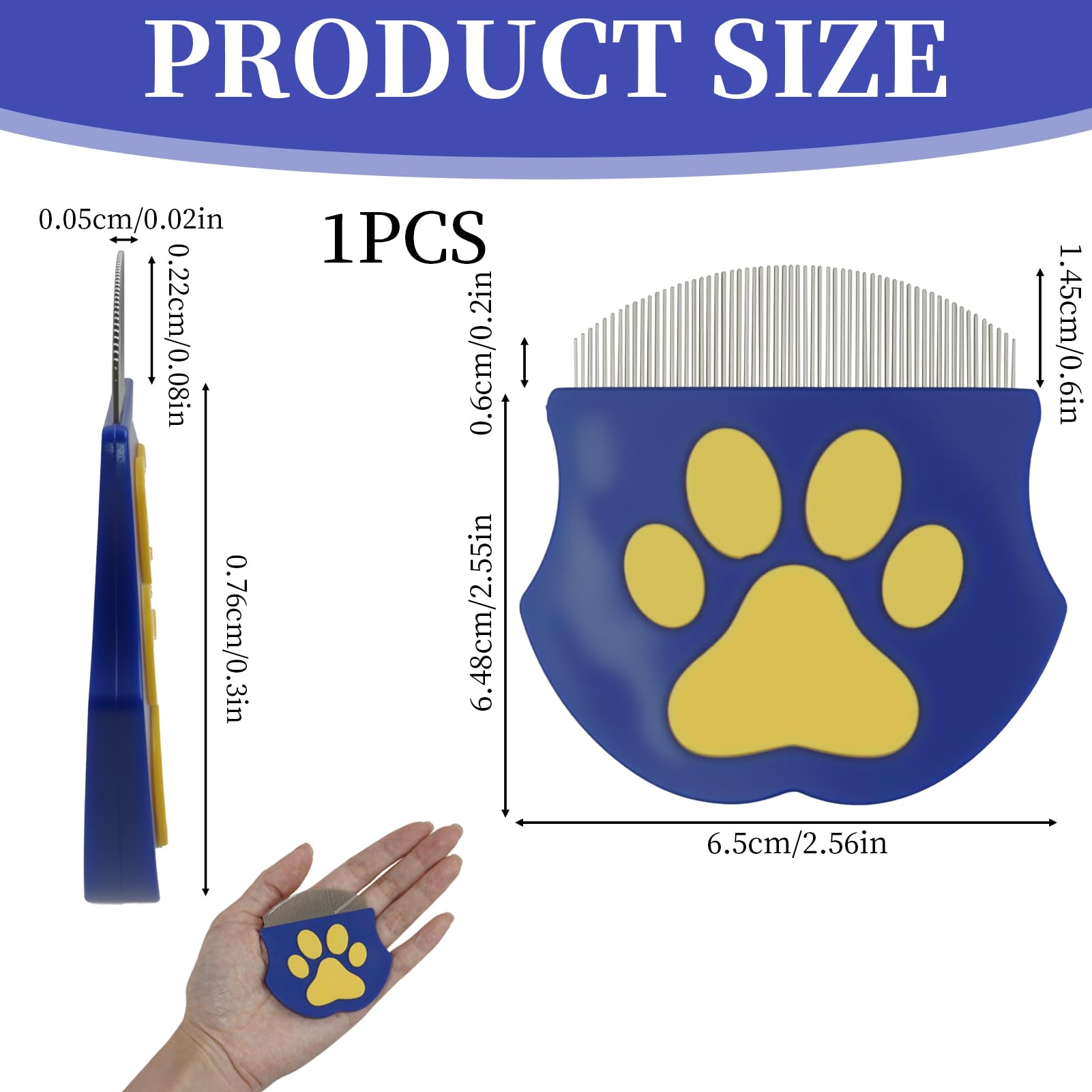 Peigne professionnelle pour les chats et les chiens