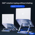 Double Rod pliable support de notebook rotatif bureau