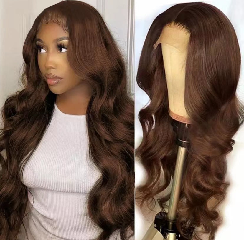 Dentelle avant Long Fiber Wig Light Gold Big Wave