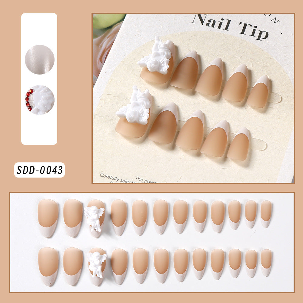 Français Bare et couleur chair eau goutte Conseil de ongles