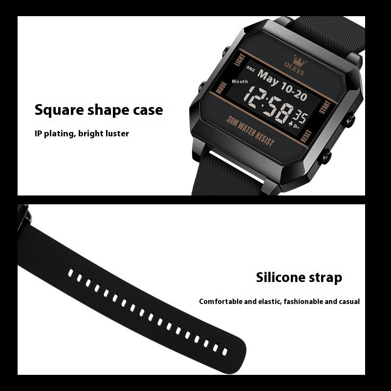 Montre électronique Multifonctionnel pour enfants Montre homme