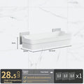 Coupe d'aspiration étagère blanc-28,5 * 10 *6cm-pp-1 pièce