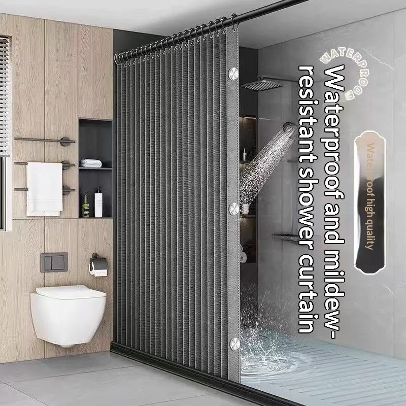 Rideau de douche magnétique étanche et épais diviseur de bain pour la salle de bains