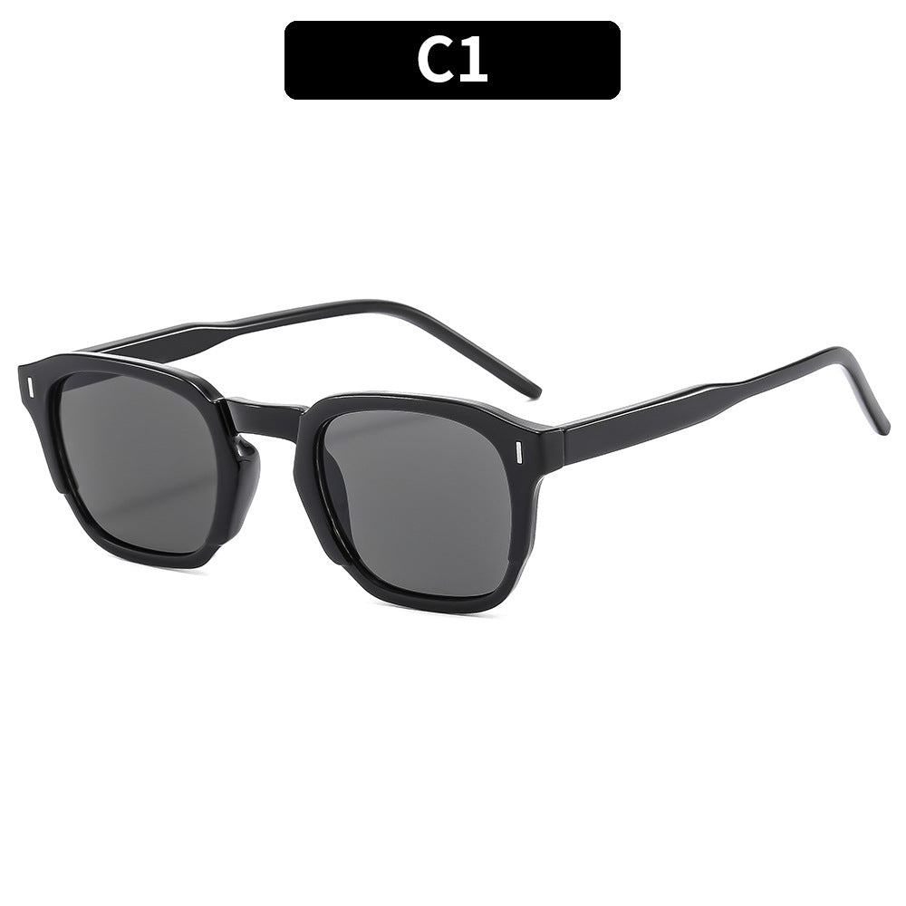 Square Retro Internet Street Shooting Avancé Simple Trendy Lunettes de soleil