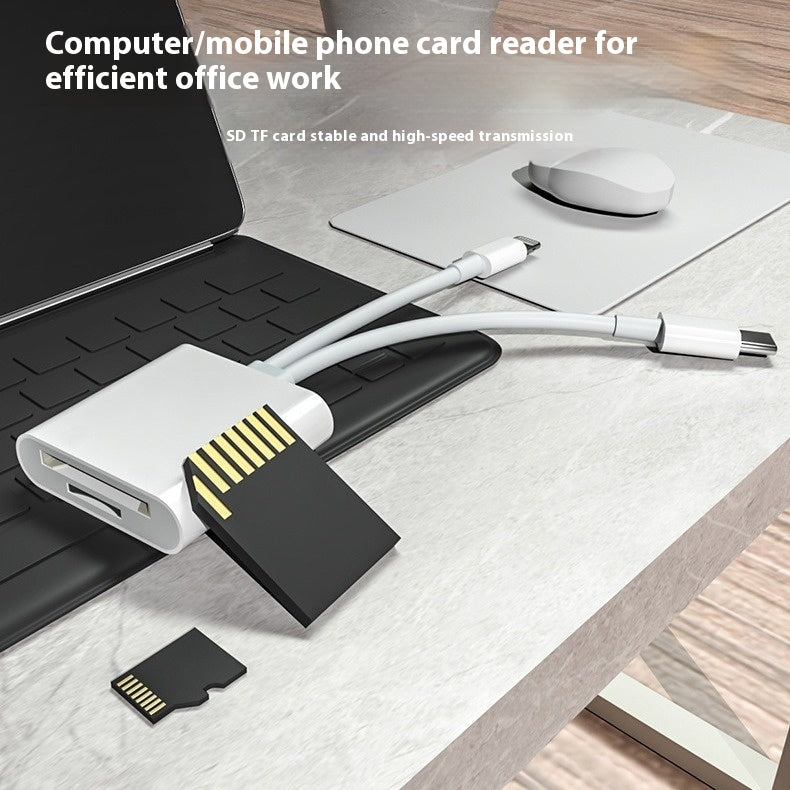 Convertisseur universel avec carte d'interface lecteur Typec Interface carte mémoire