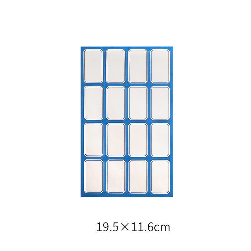 En stock Étiquette manuscrite Indiquant la couleur de l'étiquette Blanc Autocollant adhésif allemand