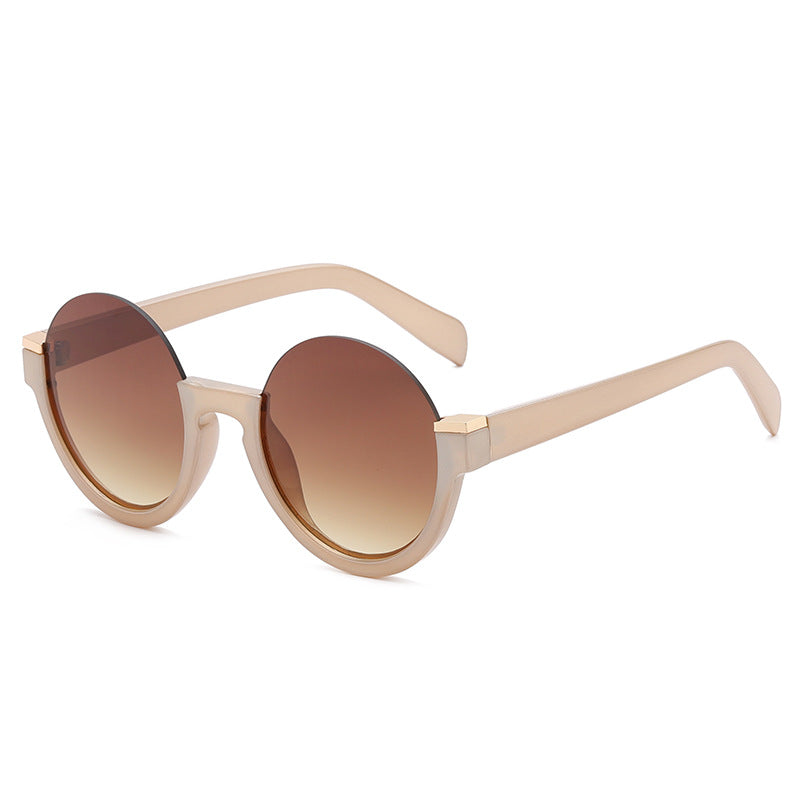 Lunettes de soleil tendance semi-imprimées avec protection contre la lumière bleue