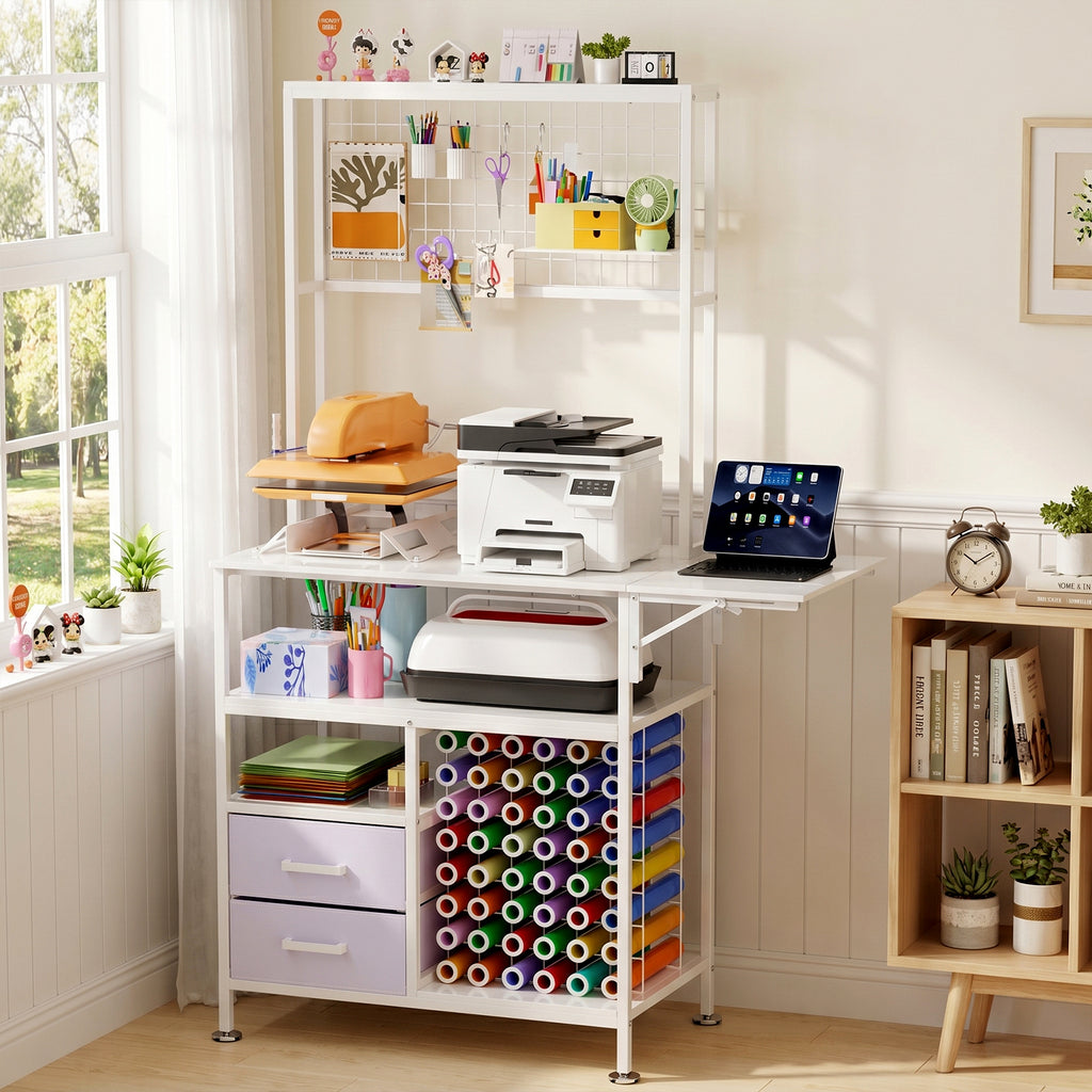Grande table de pression thermique pliable avec stockage