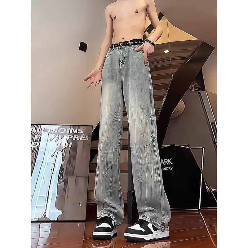 Slimming, Jambe droite Pantalons minces style vintage légèrement évasés