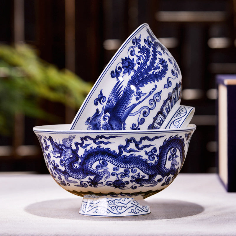 Bols de nouilles domestiques Os de céramique Chine pour manger