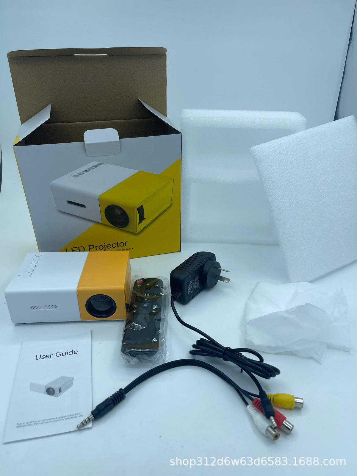 Projecteur mini-portable usine de projection Yg300 Petite Machine Jaune HD Accueil Recommander Pr