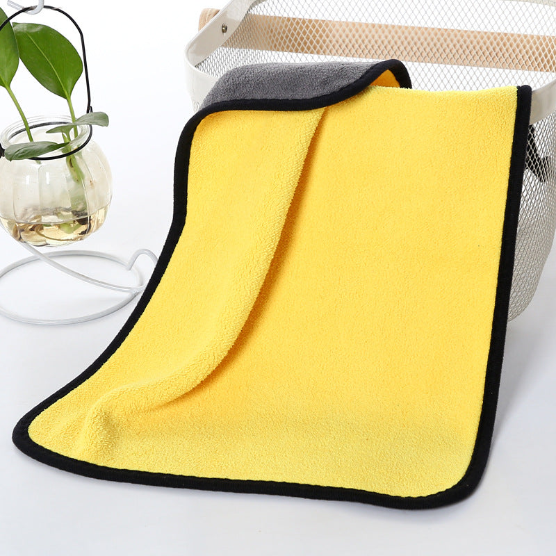 Fournitures pour animaux de compagnie Serviette absorbante Chien et baignoire de chat Serviette de bain fibre absorbante