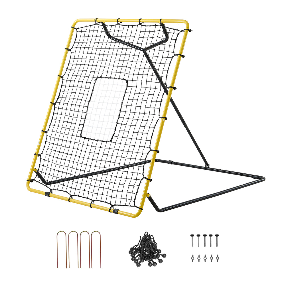 Baseball Softball Rebonder Net 4 X 4.5 Ft Pitch Back Trainer Target