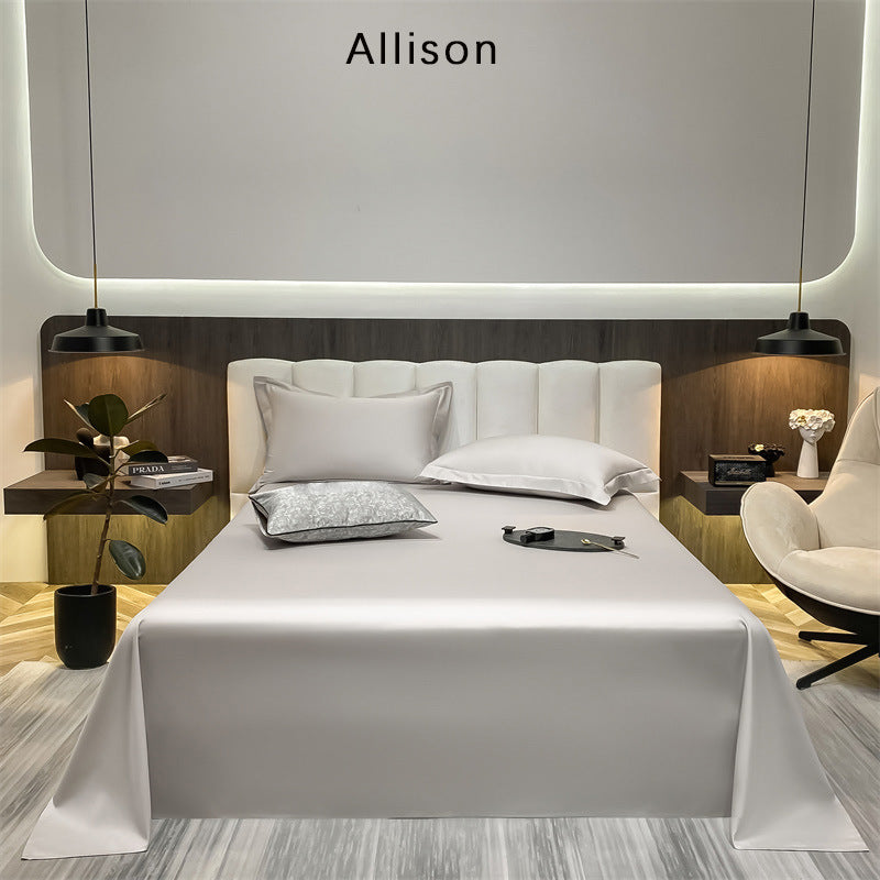 Feuille de lit en coton pur coton monocolore
