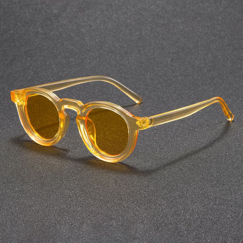 Lunettes de soleil Retro Round Small Frame Haute Sens pour homme et femme