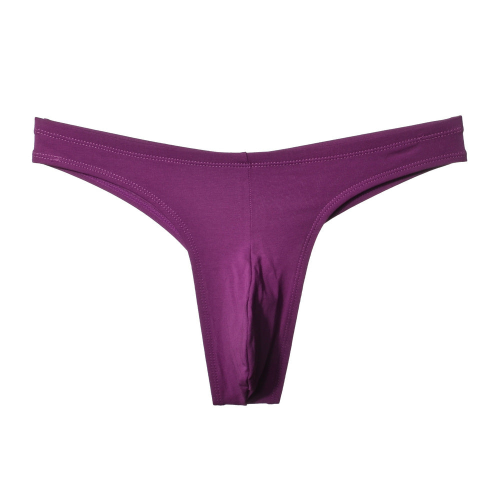 European And American Low Waist Cotton U Sac Sous-vêtements Hommes